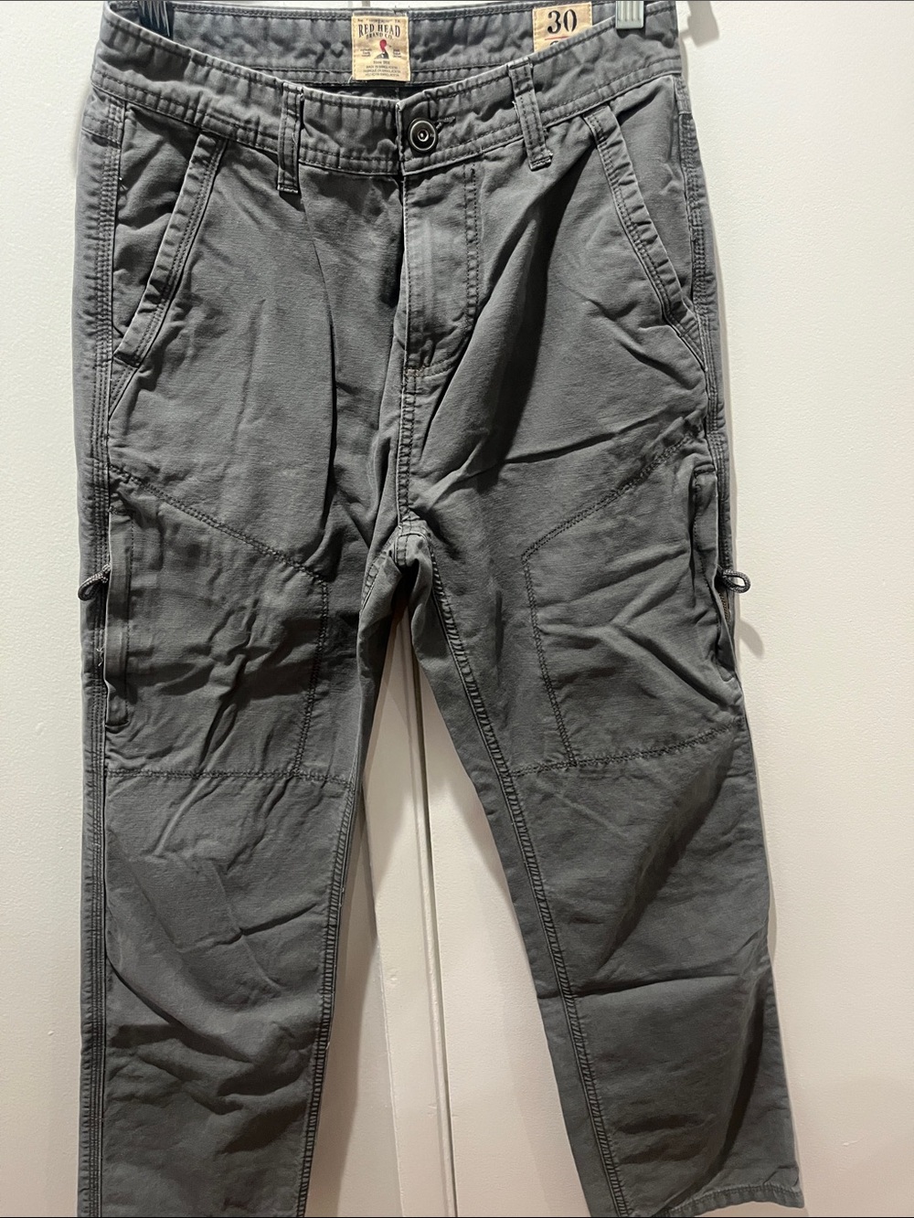 RedHead Gray Cargo Pants with Utility Pockets
